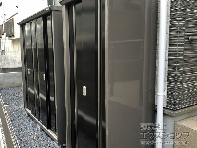 東京都杉並区のの物置・屋外倉庫 ナイソーシスター　1940×580×1903 KMW-196E 施工例