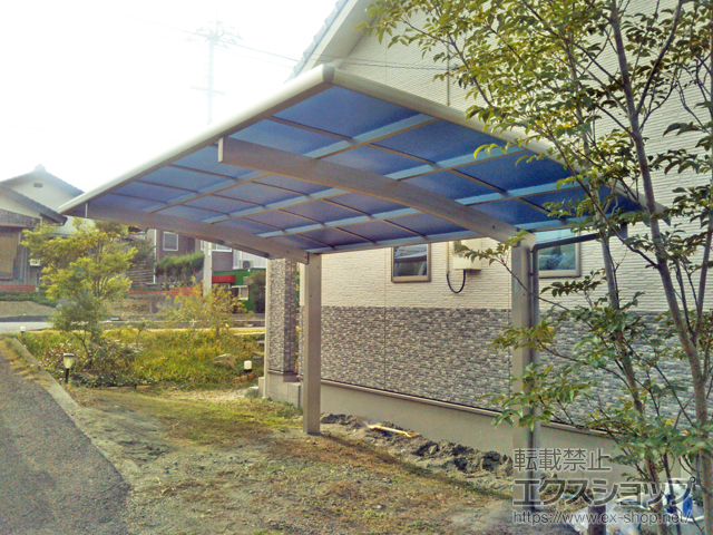 愛媛県西条市ののカーポート プレシオスポート 積雪〜20cm対応 施工例