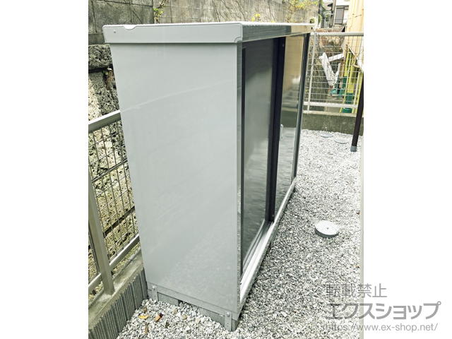 神奈川県鎌倉市のの物置・屋外倉庫 シンプリー 一般型 1520×515×1303 MJX-155C-P-PG 施工例