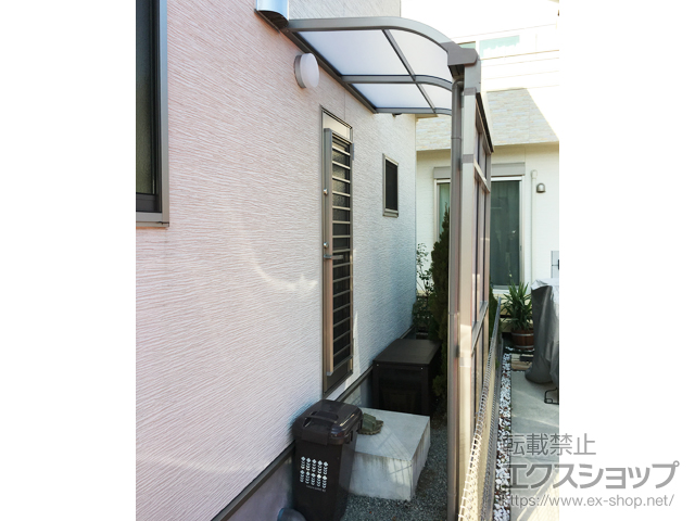 神奈川県藤沢市ののストックヤード スピーネストックヤードR型 パネルタイプ スクリーン仕様 積雪〜20cm対応 施工例