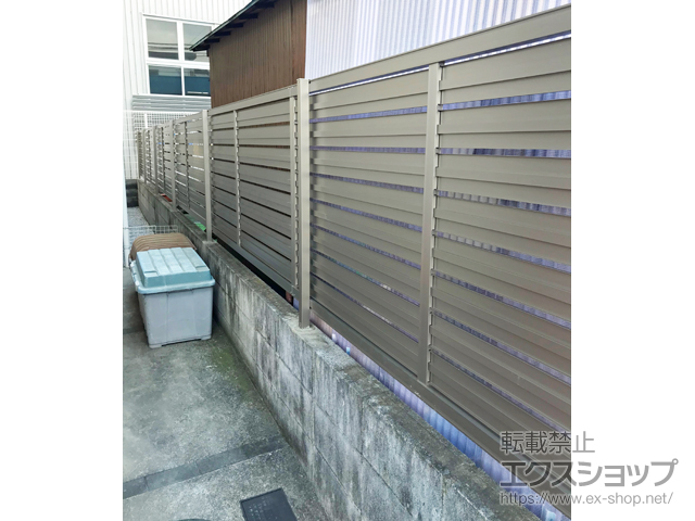 埼玉県川口市ののフェンス・柵 セレビューフェンスR3型 自在柱式 施工例