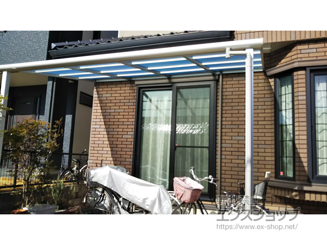 愛知県岡崎市ののテラス屋根 レボリューA F型 テラスタイプ 単体 積雪〜20cm対応 施工例