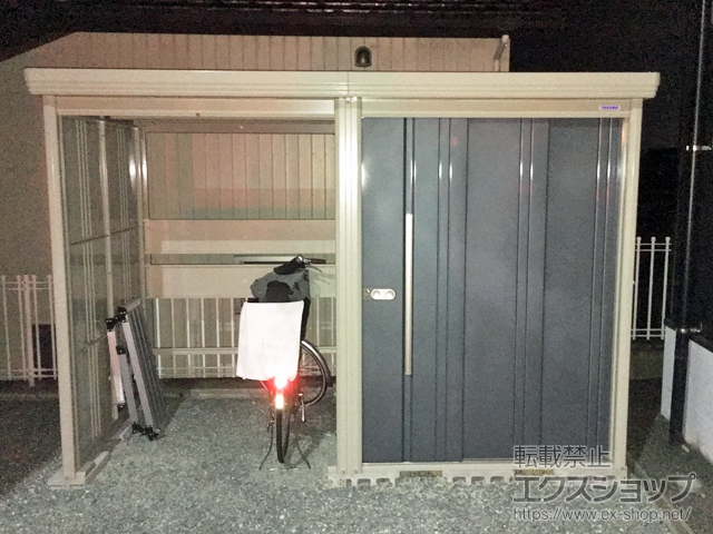 三重県津市のの物置・屋外倉庫 Mr.ストックマン プラスアルファ 一般型 3015×1590×2110（TP-3015） TP-3015-J 施工例