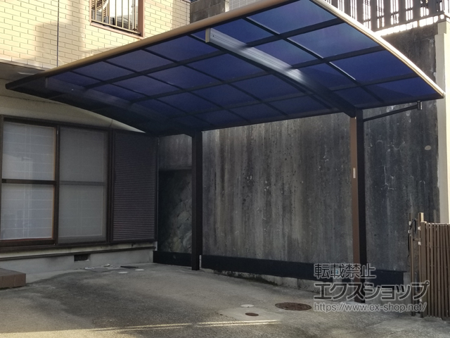 兵庫県神戸市ののカーポート プレシオスポート 積雪〜20cm対応 施工例