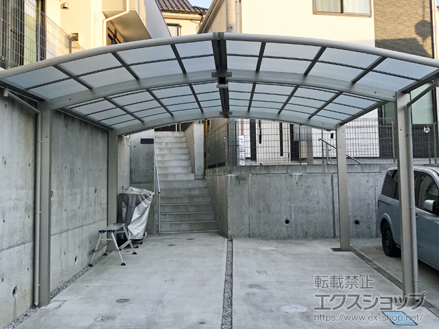 東京都八王子市ののカーポート レイナポートグラン M合掌　積雪〜20cm対応 施工例