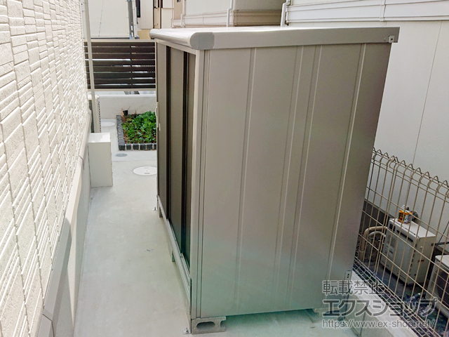 大阪府豊中市のの物置・屋外倉庫 エスモ 一般型 1650×900×1501（ESE-1609E） ESE-1609E-DW 施工例