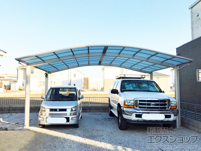 栃木県栃木市ののカーポート レイナツインポートグラン　積雪〜20cm対応 施工例