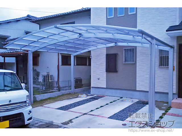 広島県広島市ののカーポート レイナポートグラン M合掌　積雪〜20cm対応 施工例