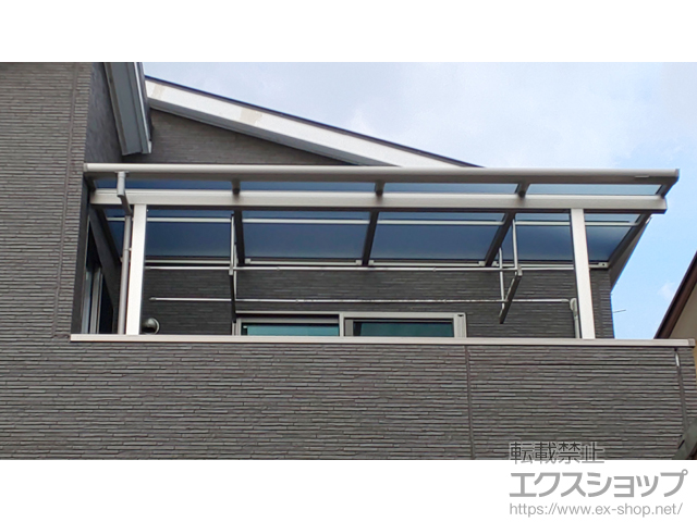 神奈川県相模原市ののバルコニー・ベランダ屋根 ソラリア F型 屋根タイプ 単体 積雪〜20cm対応 施工例