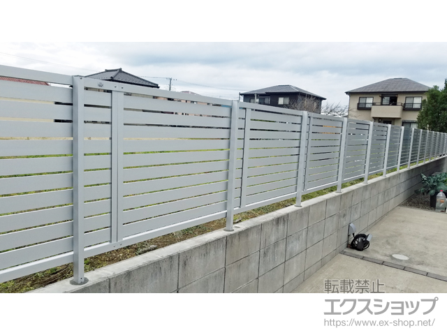 千葉県袖ケ浦市ののフェンス・柵 プレスタフェンス7Y型 フリーポールタイプ 施工例