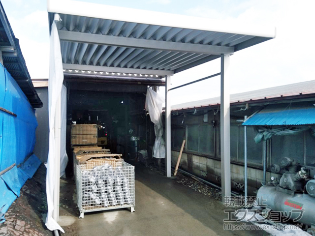 山形県山形市ののカーポート ジーポートneo 積雪100cmAタイプ 角柱4本仕様 積雪〜100cm対応 施工例