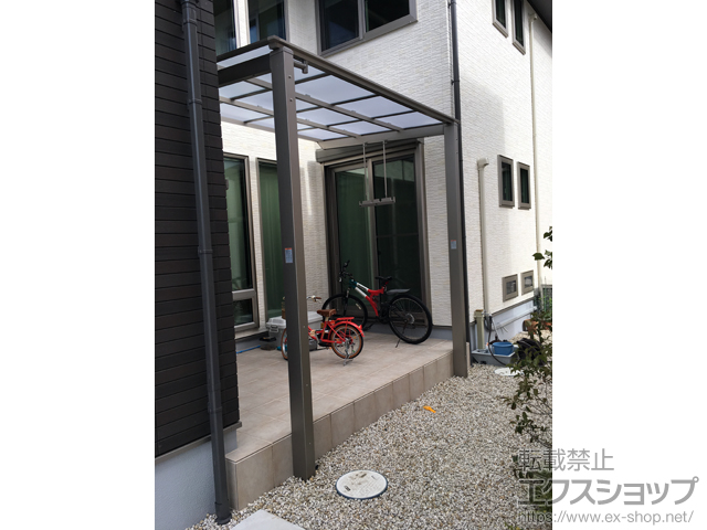 三重県津市ののサイクルポート・駐輪場 ネスカFミニ (フラットスタイル) 積雪〜20cm対応 施工例