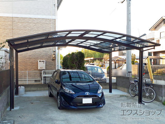 宮城県大崎市ののカーポート プレシオスポート ワイド 積雪〜20cm対応 施工例