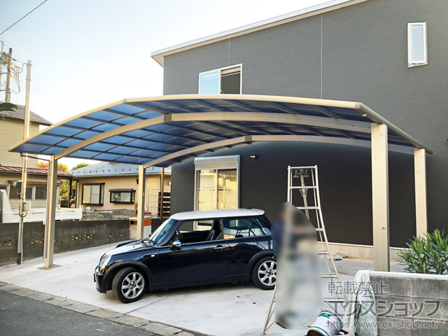 茨城県牛久市ののカーポート レイナトリプルポートグラン　積雪〜20cm対応 施工例