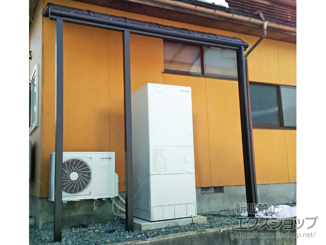 山形県天童市ののテラス屋根 ヴェクターテラス R型 1500 テラスタイプ 単体 積雪〜50cm対応 施工例