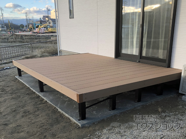 愛知県愛西市ののウッドデッキ リウッドデッキ 200 施工例