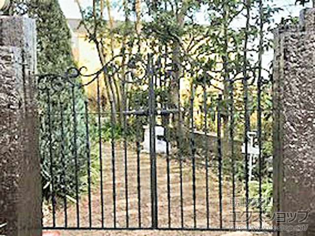 愛知県稲沢市のの門扉 ラフィーネ門扉1型 両開き 施工例