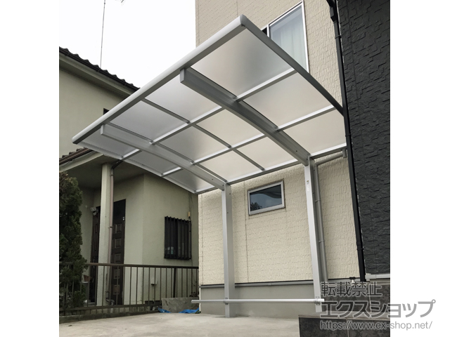 埼玉県加須市ののサイクルポート・駐輪場 レイナポートグランミニ 積雪〜20cm対応 施工例