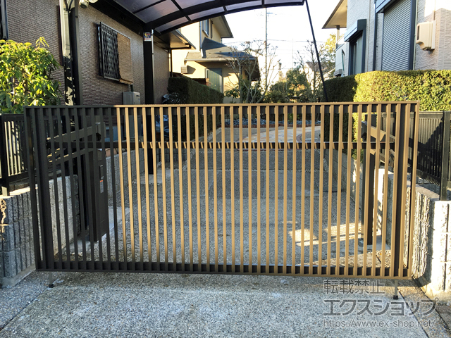 愛知県瀬戸市ののカーゲート オーバードアS2型 電動式 施工例