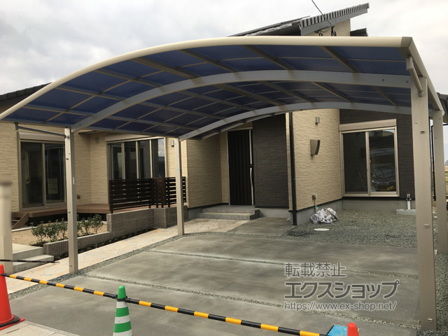 佐賀県佐賀市ののカーポート レイナツインポートグラン　積雪〜20cm対応 施工例