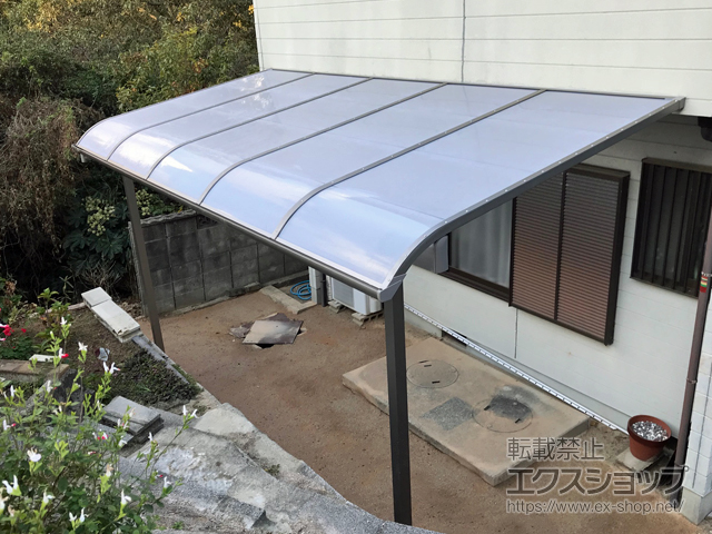 兵庫県南あわじ市ののテラス屋根 スピーネ R型 テラスタイプ 単体 積雪〜20cm対応 施工例