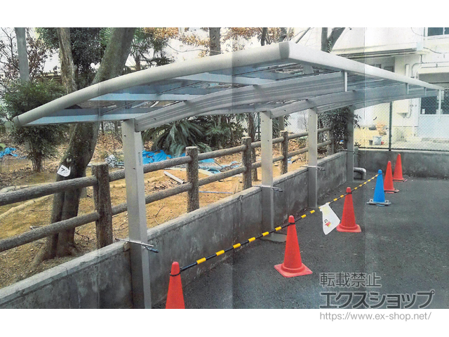 埼玉県さいたま市ののサイクルポート・駐輪場 レイナポートグランミニ 縦連棟　積雪〜20cm対応 施工例