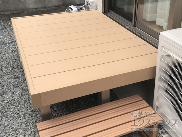 鹿児島県霧島市ののウッドデッキ リウッドデッキ 200 施工例