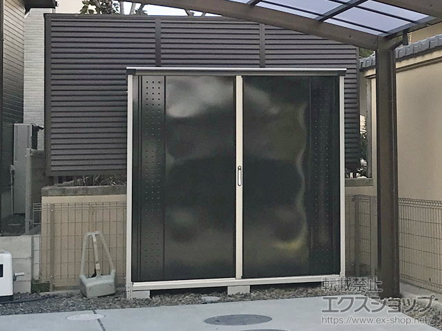 愛知県清須市のの物置・屋外倉庫 グランプレステージジャンプ 1879×750×1900 GP-197A-F-CK 施工例