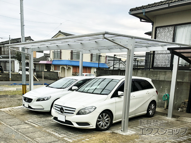 宮崎県都城市ののカーポート エフルージュ ツイン　積雪〜20cm対応 施工例
