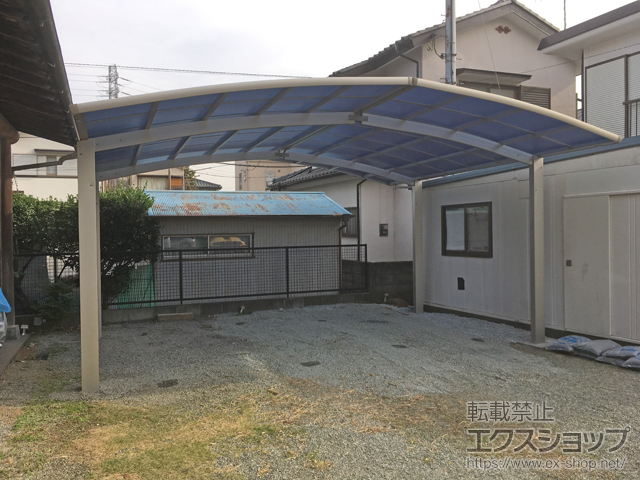 神奈川県平塚市ののカーポート レイナポートグラン M合掌　積雪〜20cm対応 施工例