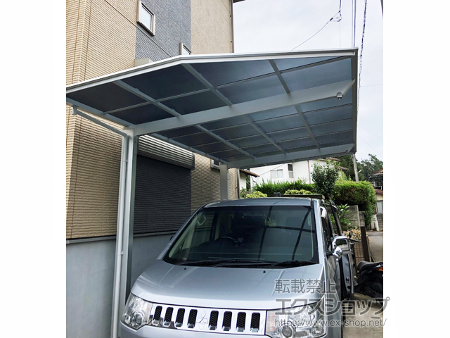 千葉県我孫子市ののカーポート フーゴF (フラットスタイル) 積雪〜20cm対応 施工例