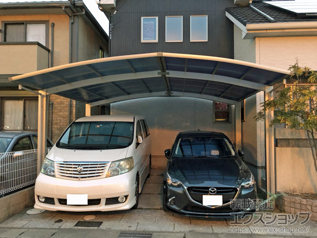 兵庫県明石市ののカーポート プレシオスポート 積雪〜20cm対応 施工例