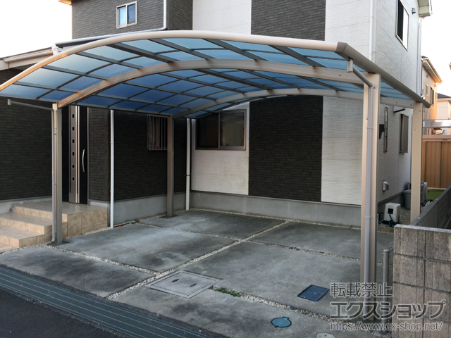 埼玉県上尾市ののカーポート レイナツインポートグラン　積雪〜20cm対応 施工例