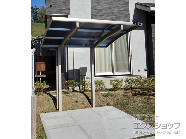 大阪府茨木市ののサイクルポート・駐輪場 レイナポートグランミニ 積雪〜20cm対応 施工例