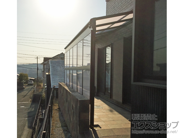 熊本県熊本市ののテラス屋根 ヴェクターテラス F型 テラスタイプ 単体 積雪〜20cm対応 施工例
