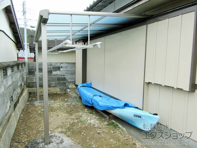 和歌山県東牟婁郡串本町のYKKAPのテラス屋根 ヴェクターテラス F型 テラスタイプ 単体 積雪～20cm対応 施工例