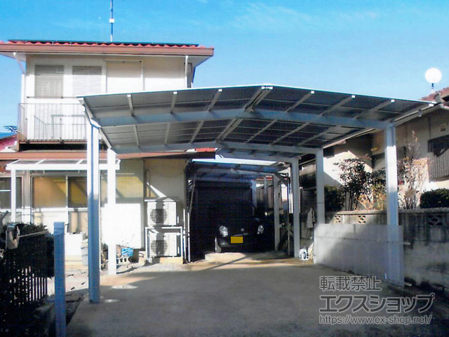 福岡県糟屋郡志免町ののカーポート ネスカF (フラットスタイル) 積雪〜20cm対応 施工例