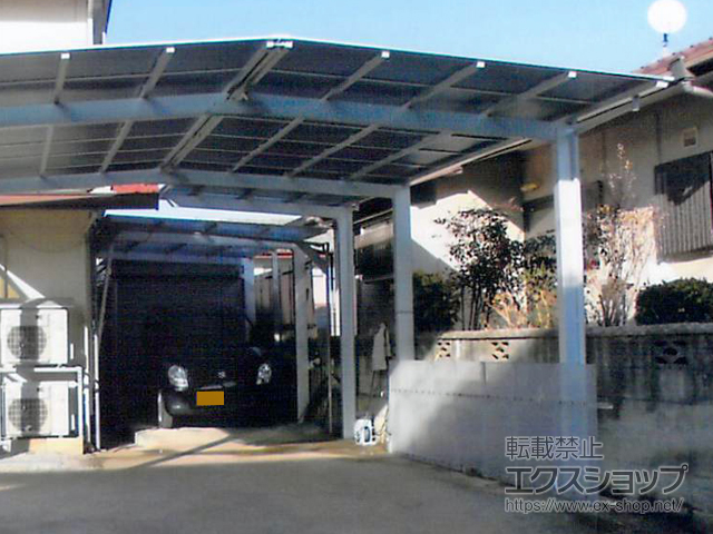福岡県糟屋郡志免町ののカーポート ネスカF (フラットスタイル) 延長 積雪〜20cm対応 施工例