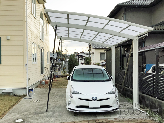 広島県廿日市市ののカーポート レイナポートグラン　積雪〜20cm対応 施工例