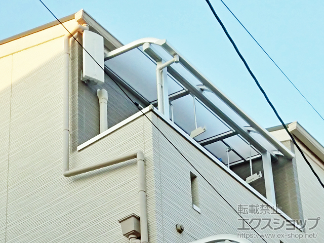 大阪府大阪市ののバルコニー・ベランダ屋根 スピーネ R型 屋根タイプ 単体 積雪〜20cm対応 施工例