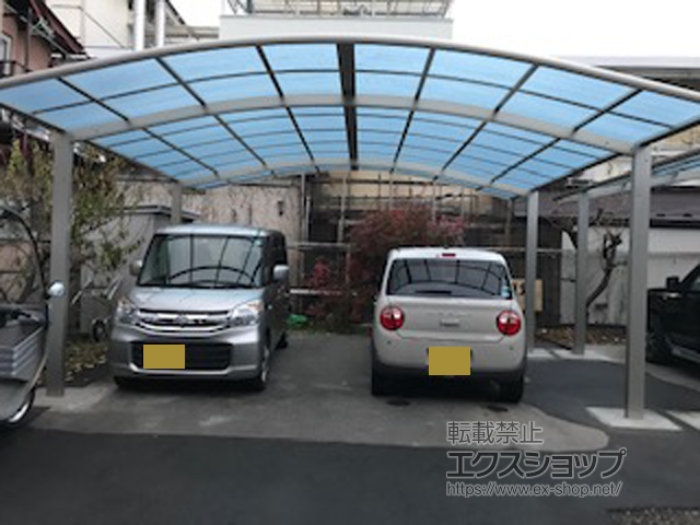 長野県諏訪市ののカーポート レイナツインポートグラン　積雪〜20cm対応 施工例