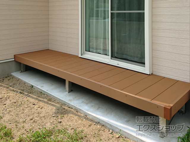 大阪府茨木市ののウッドデッキ マージウッドデッキ 施工例