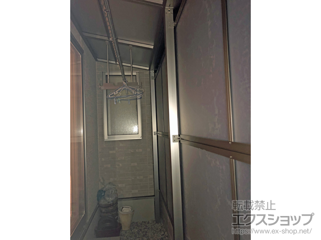 広島県広島市ののテラス屋根 スピーネ F型 テラスタイプ 単体 積雪〜20cm対応 施工例