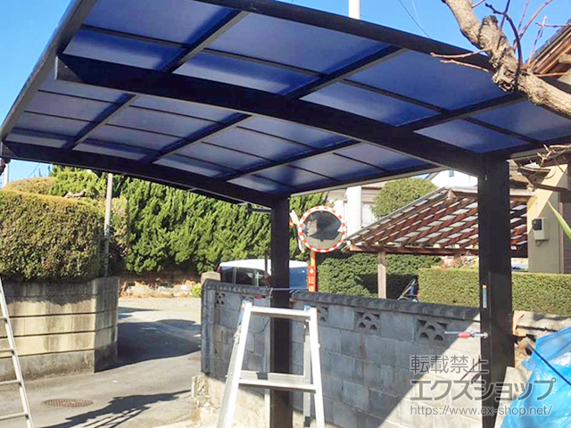 神奈川県南足柄市ののカーポート プレシオスポート 積雪〜20cm対応 施工例