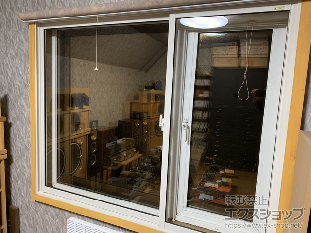 北海道上川郡下川町のの二重窓（内窓） インプラス ダストバリア仕様 引違い窓 変則2枚建 施工例