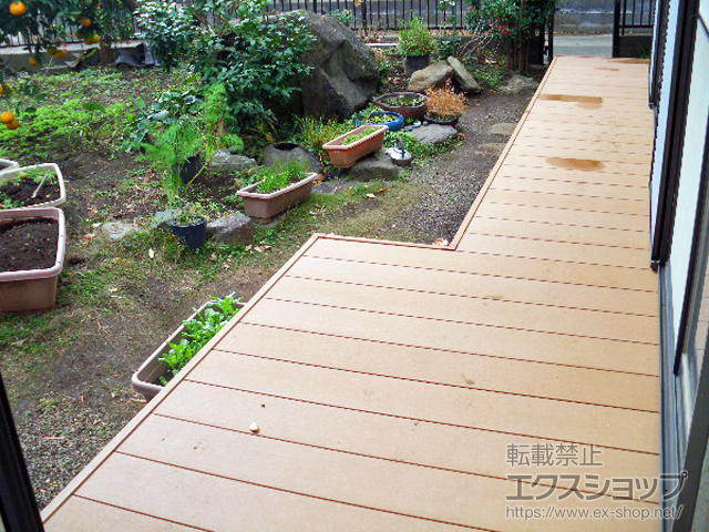 千葉県袖ケ浦市ののウッドデッキ リウッドデッキ 200 ※L字 施工例