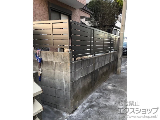 千葉県船橋市ののフェンス・柵 セレビューフェンスR3型 自在柱式 施工例