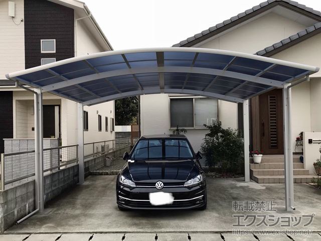 熊本県八代市ののカーポート レイナツインポートグラン　積雪〜20cm対応 施工例