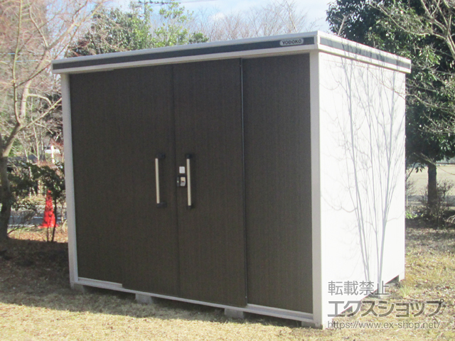 熊本県阿蘇市のの物置・屋外倉庫 エルモ 一般型 2920×2220×2357 LMD-2922H-DW 施工例