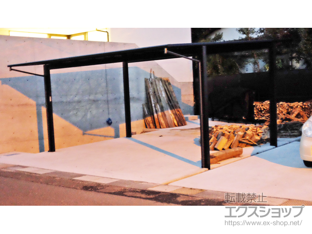 島根県松江市ののカーポート エフルージュ ツイン 積雪〜20cm対応 施工例